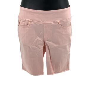 Belle by Kim Gravel TripleLuxe Twill 5-Pocket 8" Shorts Blush Pink - Regular